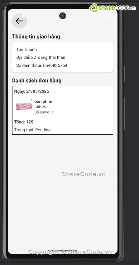 đồ án bán hàng,Đồ án,ứng dụng android